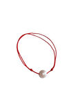 Kırmızı Ip Inci Bileklik