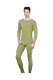 Erkek Haki Termal Alt + Üst Tayt Içlik Fanila Thermal (model No-0125-0126)