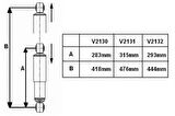 Monroe V2130 Arka Amortisör Sağ Sol Ducato III Boxer III Jumper III 06-Kapalı Acık Boyu 283mm 418mm 1355825080