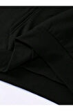 Erkek Monaco Baskılı Oversize Kapşonlu Sweatshirt