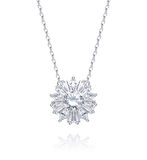 Monemel Kristal Taşlı Gümüş Kolye (Altın Kaplama)