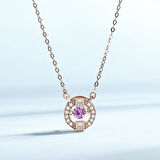 Monemel Swarovski Rose  Sparkling Dance Kolye (Altın Kaplama)
