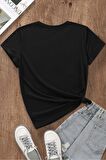 Perfect Unisex Siyah Oversize T-Shirt - Özgün Baskı ve Geniş Kesim