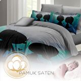 MONOHOME Sevgililer Günü Çift Kişilik Nevresim Takımı %100 Pamuk Saten We