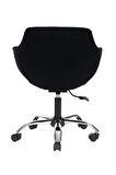 Krom Metal Ayaklı Ofis Çocuk Odası Çalışma Sandalyesi (AYARLANILABİLİR) 