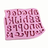 Harf Büyük Boy El Yazısı Alfabe 8 Cm Silikon Kalıp K-036