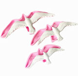 3'lü SET, 3 Adet Farklı Martı Kuş, 3 Adet Silikon Kalıp K-1006