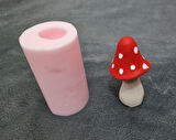 3 Boyutlu 6,5cm Mantar Silikon Kalıp K-1232