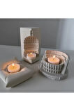 Roma Kolezyum Flavianus Amfitiyatrosu Tealight Mumluk Silikon Kalıp K-1244