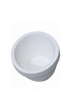 Kalp Kabartmalı 10,5cm Saksı Silikon Kalıp K-1277, Taş Tozu Polyester Çimento Alçı Kalıbı