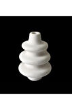 8,8cm Helezonik Minimal Twist Bubble Modern Vazo Silikon Kalıp K-1337