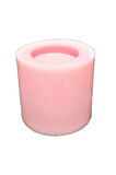 Oluklu Konik 5,8cm Tealight Mumluk Silikon Kalıp K-1349, Kokulu Taş Alçı Mum Kalıbı