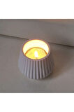 Oluklu Konik 5,8cm Tealight Mumluk Silikon Kalıp K-1349, Kokulu Taş Alçı Mum Kalıbı