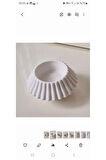 Oluklu Topaç Tealight Mumluk Silikon Kalıp K-1354, Kokulu Taş Alçı Mum Kalıbı