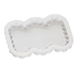 16,6cm Bulut Bubble Taban Sunumluk çerçeve Mum Tabağı Altlığı Silikon Kalıp K-1382