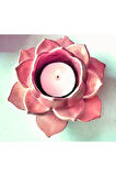 14,5cm Sukulent Lotus Nilüfer Çiçek Mumluk Tealight Silikon Kalıp K-1388