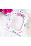 Gül Ve Sarmaşık Kabartmalı 21cm Çerçeve Silikon Kalıp K-1419