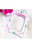 Gül Kabartmalı 24cm Çerçeve Silikon Kalıp K-195
