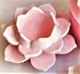 13cm Sukulent Lotus Nilüfer Çiçek Mumluk Tealight Silikon Kalıp K-346