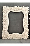 Gül Kabartmalı 28cm Çerçeve Silikon Kalıp K-536