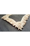 Gül Kabartmalı 28cm Çerçeve Silikon Kalıp K-536