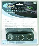 12v MultiSocket Battery Analyser, 12v Batarya güç Seviye Göstergeli 3'lü Araç Çakmaklık,  2 in 1