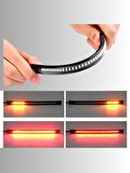 CUSTOM MOTOSİKLET LED ÇUBUK STOP SİNYAL ESNEK 32 LEDLİ FLEXİBLE SİNYAL VE STOP MODLU