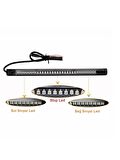 CUSTOM MOTOSİKLET LED ÇUBUK STOP SİNYAL ESNEK 32 LEDLİ FLEXİBLE SİNYAL VE STOP MODLU