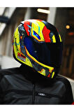 SX.100 GIGABOT KIRMIZI-SARI KASK