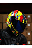 SX.100 GIGABOT KIRMIZI-SARI KASK