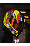 SX.100 GIGABOT KIRMIZI-SARI KASK