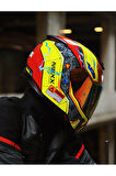 SX.100 GIGABOT KIRMIZI-SARI KASK