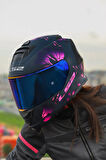 STORM 2 BURST MAT SİYAH-PEMBE KASK