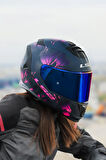STORM 2 BURST MAT SİYAH-PEMBE KASK
