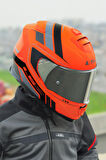 STORM 2 FIST MAT TURUNCU-SİYAH KASK