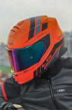 STORM 2 FIST MAT TURUNCU-SİYAH KASK