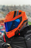 STORM 2 FIST MAT TURUNCU-SİYAH KASK