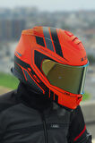 STORM 2 FIST MAT TURUNCU-SİYAH KASK