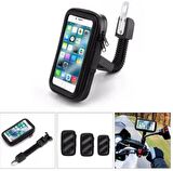 QASUL  Su Geçirmez Bisiklet Motorsiklet Atv Motosiklet Telefon Tutucu Tutacağı Weather Resistant Bike Mount