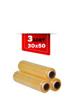 3 Adet 30x50 Gıda Streç Film