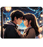 40X30cm Gaming Oyuncu Mousepad Kaymaz Kauçuk Taban Dikişli Kenar Anime Love MP044030