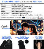 90x40 Anime Love XXL Büyük Boy ilyuka MP049040 Gaming Mousepad Dikişli Kenar Kaymaz Taban 90x40cm