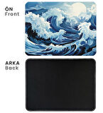 40X30cm Gaming Oyuncu Mousepad Kaymaz Kauçuk Taban Dikişli Kenar Ocean Storm MP144030