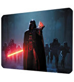 40X30cm Gaming Oyuncu Mousepad Kaymaz Kauçuk Taban Dikişli Kenar Darth Vader MP184030
