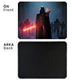 40X30cm Gaming Oyuncu Mousepad Kaymaz Kauçuk Taban Dikişli Kenar Darth Vader MP184030