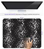40X30cm Gaming Oyuncu Mousepad Kaymaz Kauçuk Taban Dikişli Kenar Geometric Shapes MP234030