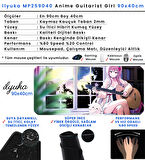 90x40 Anime Guitarist Girl XXL Büyük Boy ilyuka MP259040 Gaming Mousepad Dikişli Kenar Kaymaz Taban 90x40cm