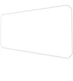 90x40 Logosuz Beyaz-White XXL Büyük Boy ilyuka MP349040 Gaming Mousepad Dikişli Kenar Kaymaz Taban 90x40cm