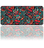 ilyuka 90x40cm Professional Gaming Mousepad XXL Büyük Boy Dikişli Kenar Kaymaz Taban MP359040 Crazy Heart