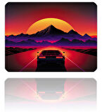 Mouse Pad 40X30cm Car Ride MP484030 Büyük Boy Uyumlu Gaming Oyuncu Kaymaz Kauçuk Taban Dikişli Kenar Mousepad